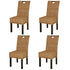 Swen Studio -  Dining Chair 4 pcs Kubu Rattan Mango Wood